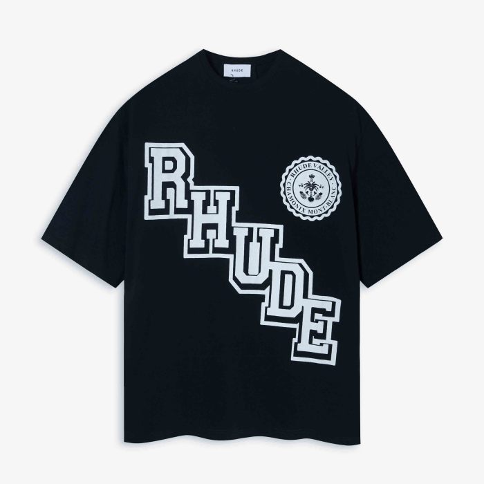 RHUDE COLLEGIATE CREST TEE