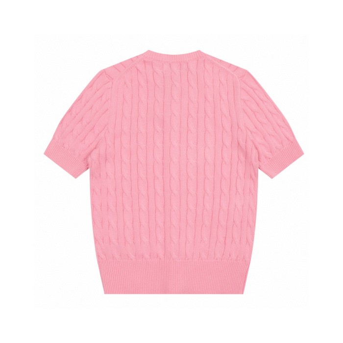 Ralph Lauren Cable-Knit Cotton Short-Sleeve Cardigan