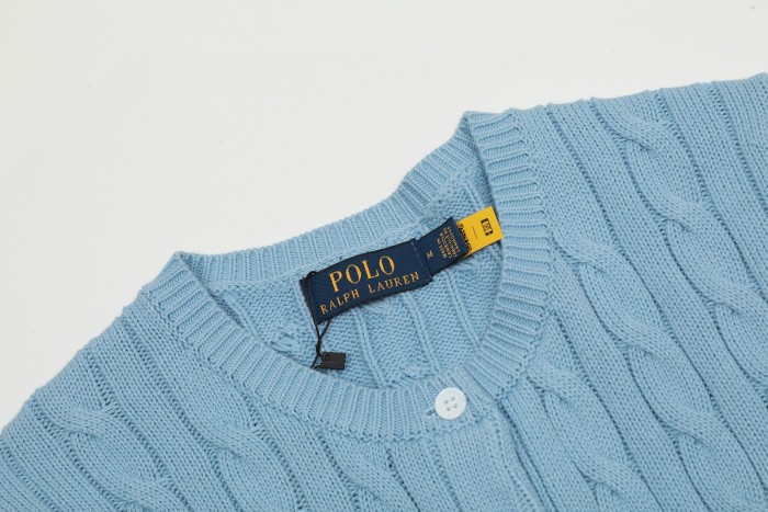Ralph Lauren Cable-Knit Cotton Short-Sleeve Cardigan