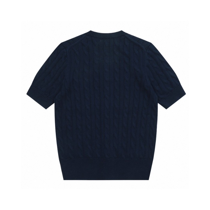 Ralph Lauren Cable-Knit Cotton Short-Sleeve Cardigan