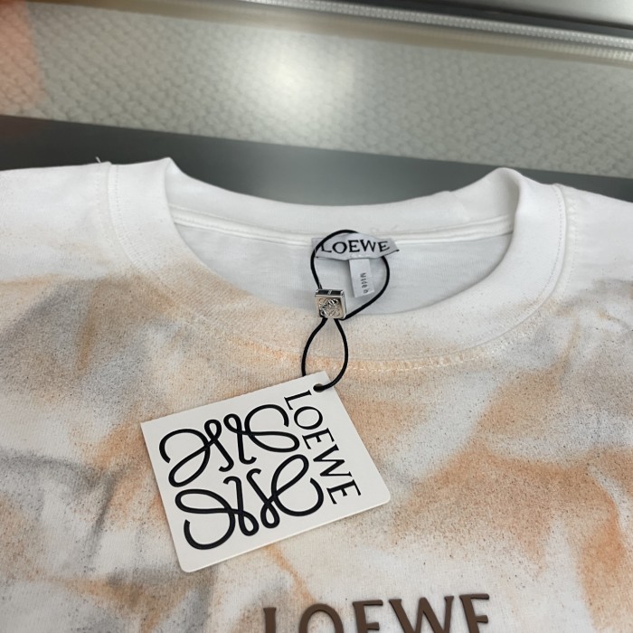 Loewe Logo Print Loose Crew Neck T-Shirt