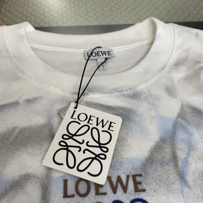 Loewe Logo Print Loose Crew Neck T-Shirt