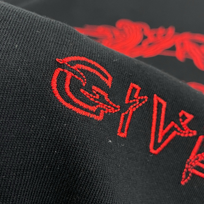 GIVENCHY LOGO Embroidered Short-sleeved T-shirt