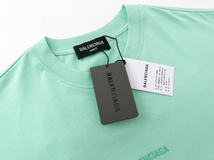 BALENCIAGA Distressed Logo-Embroidered Cotton-Jersey T-shirt
