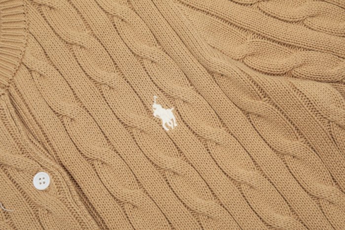 Ralph Lauren Cable-Knit Cotton Short-Sleeve Cardigan
