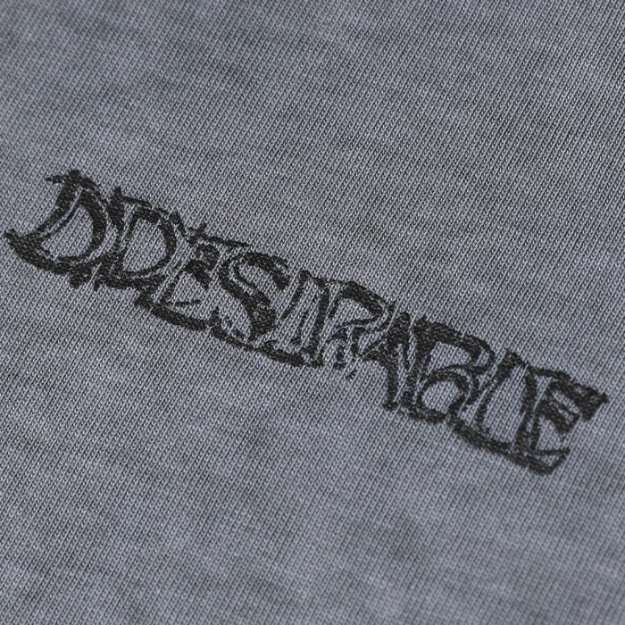 D.Desirable Lightning Crack Wash Gradient T-Shirt
