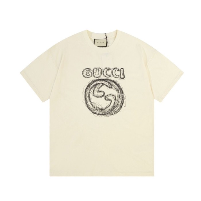 Gucci GG Embroidered Short-Sleeved T-Shirt
