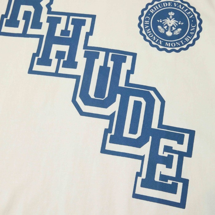 RHUDE COLLEGIATE CREST TEE