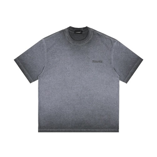 D.Desirable Lightning Crack Wash Gradient T-Shirt