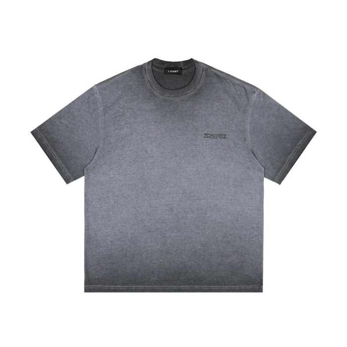 D.Desirable Lightning Crack Wash Gradient T-Shirt