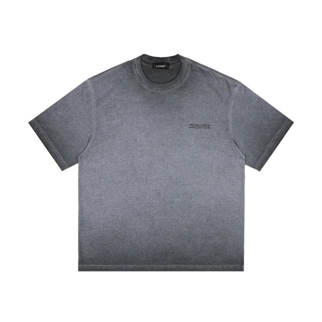D.Desirable Lightning Crack Wash Gradient T-Shirt