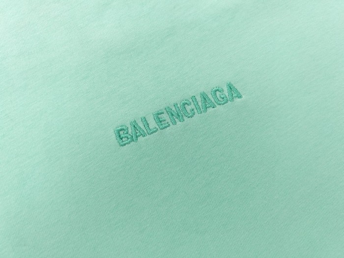 BALENCIAGA Distressed Logo-Embroidered Cotton-Jersey T-shirt