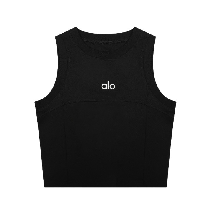 Alo Yoga Aspire Cropped Cotton-Blend Tank Top