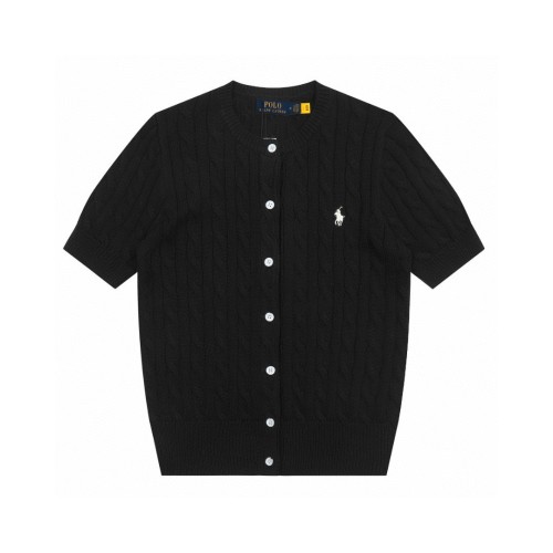 Ralph Lauren Cable-Knit Cotton Short-Sleeve Cardigan