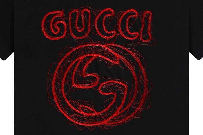 Gucci GG Embroidered Short-Sleeved T-Shirt
