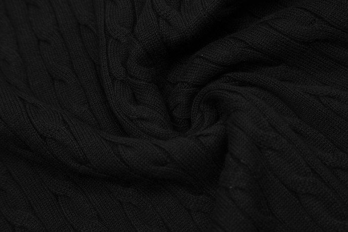 Ralph Lauren Lapel Solid Color Embroidered Logo Knitted Short Sleeve