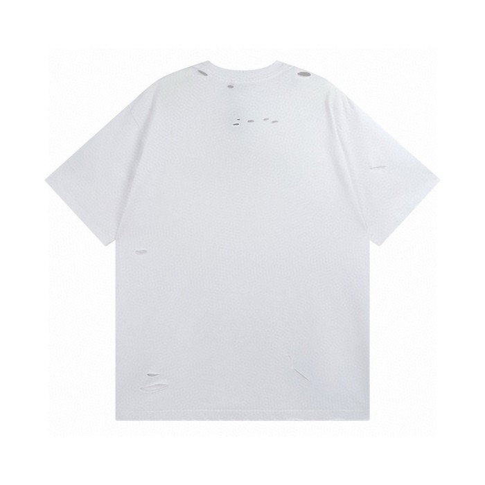 Balenciaga Oversized Distressed Logo Jersey T-Shirt