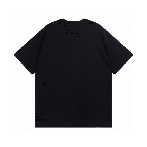Balenciaga Oversized Distressed Logo Jersey T-Shirt