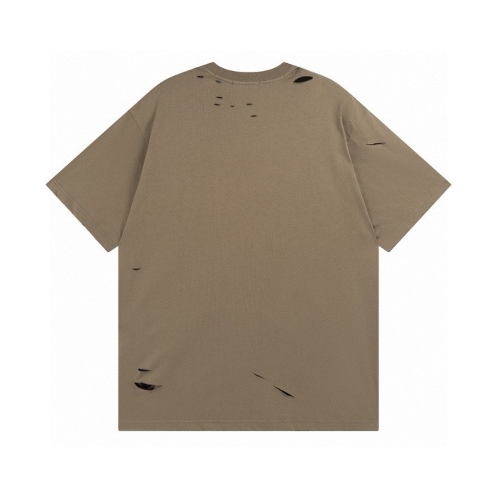Balenciaga Oversized Distressed Logo Jersey T-Shirt
