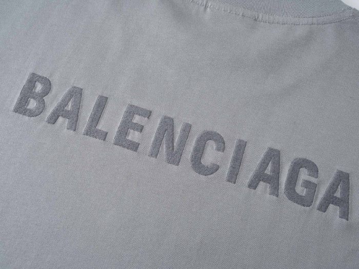 BALENCIAGA Distressed Logo-Embroidered Cotton-Jersey T-shirt