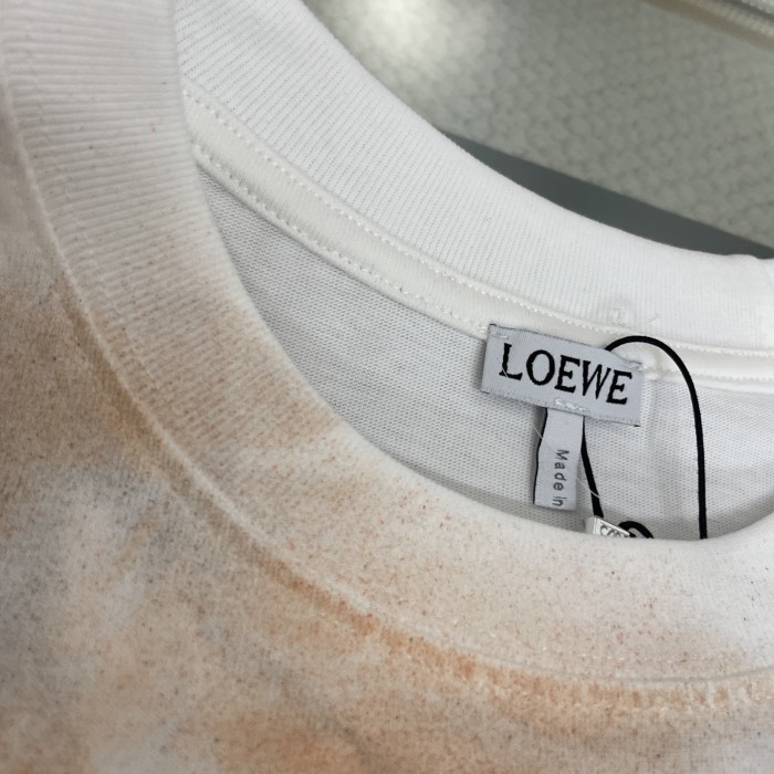 Loewe Logo Print Loose Crew Neck T-Shirt