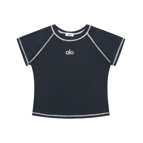Alo Yoga T-shirt With White Top Stitching Details