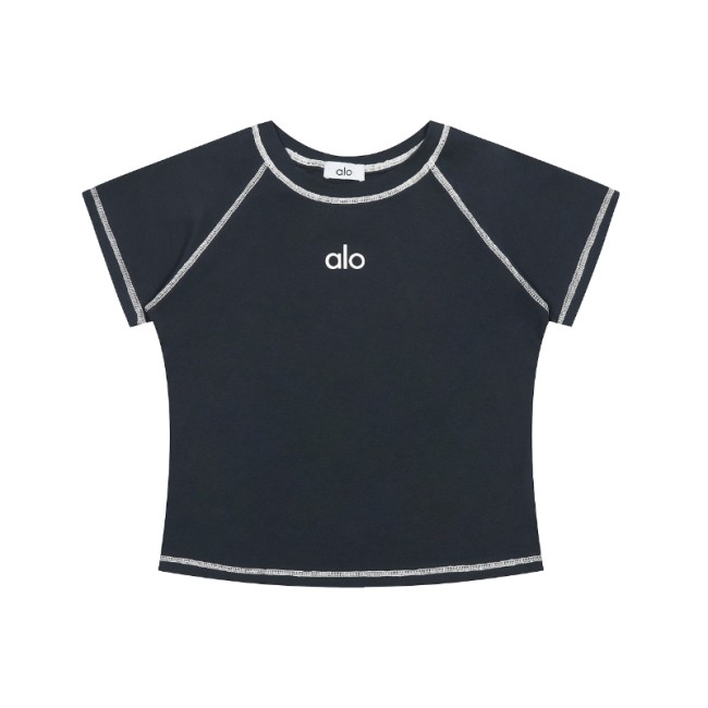 Alo Yoga T-shirt With White Top Stitching Details