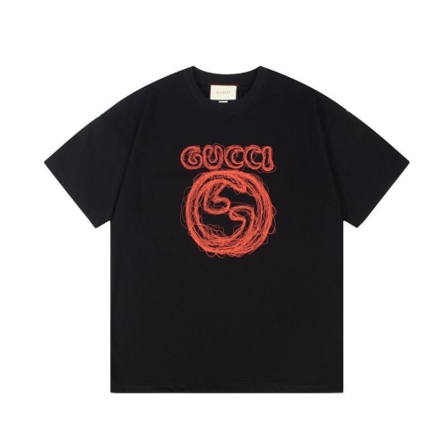 Gucci GG Embroidered Short-Sleeved T-Shirt