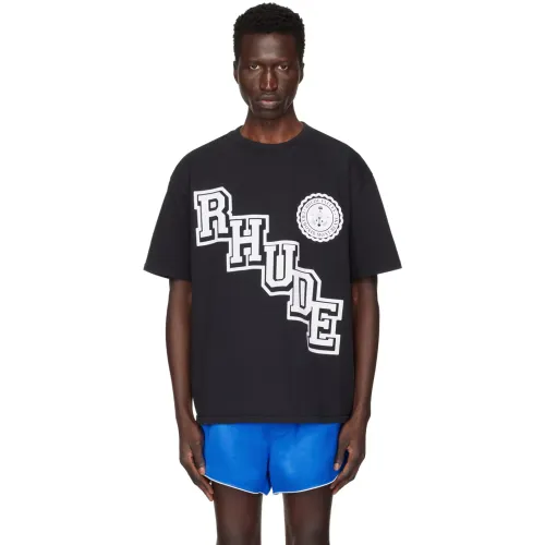RHUDE COLLEGIATE CREST TEE