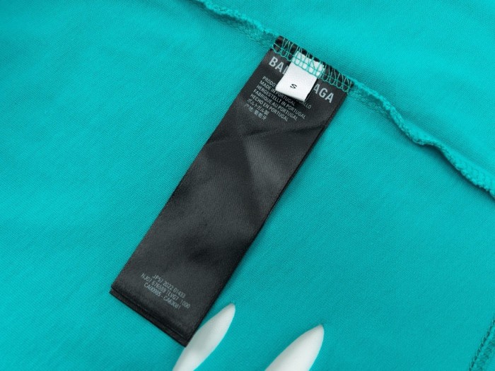 Balenciaga Oversized Distressed Logo Jersey T-Shirt