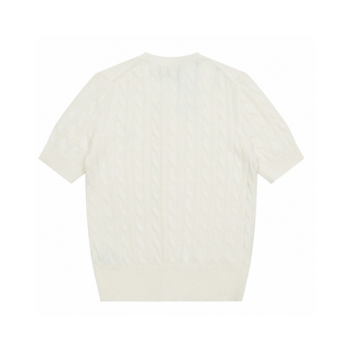 Ralph Lauren Cable-Knit Cotton Short-Sleeve Cardigan