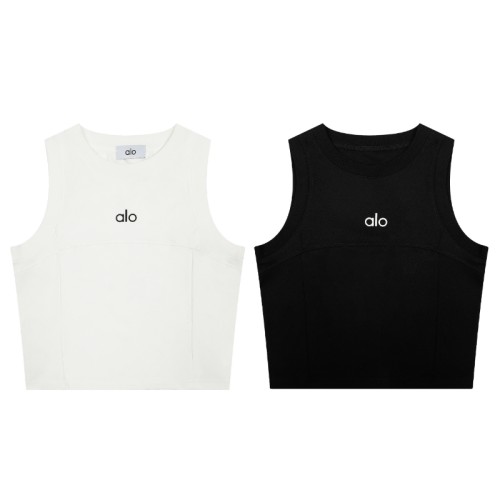 Alo Yoga Aspire Cropped Cotton-Blend Tank Top