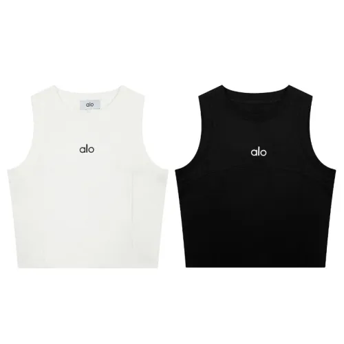 Alo Yoga Aspire Cropped Cotton-Blend Tank Top