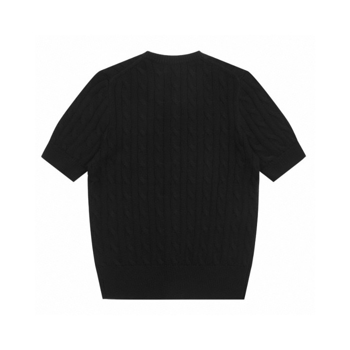 Ralph Lauren Cable-Knit Cotton Short-Sleeve Cardigan