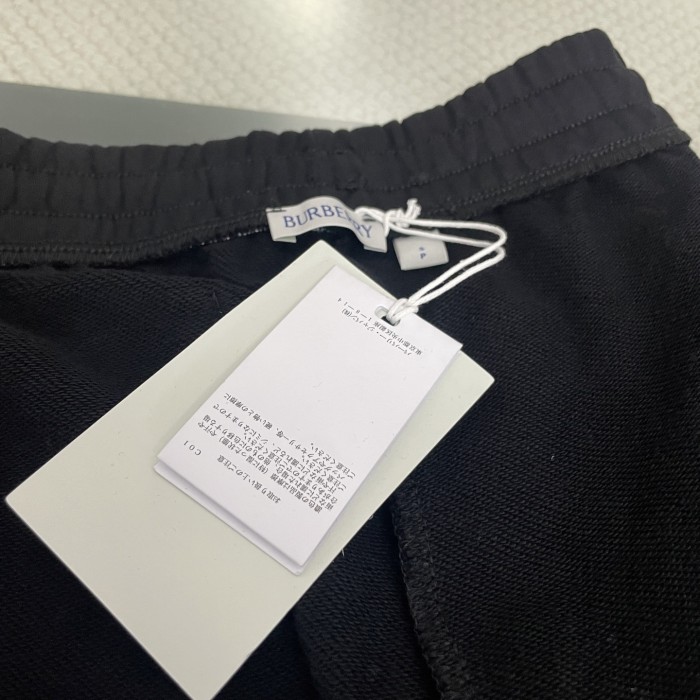 Burberry Striped Plaid Warhorse Embroidered Shorts