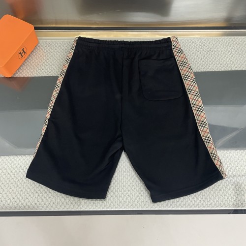 Burberry Striped Plaid Warhorse Embroidered Shorts