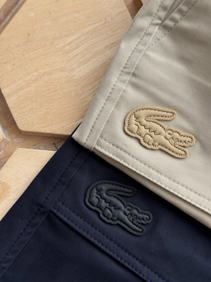 LACOSTE Men's Relaxed Fit Washed Effect Shorts