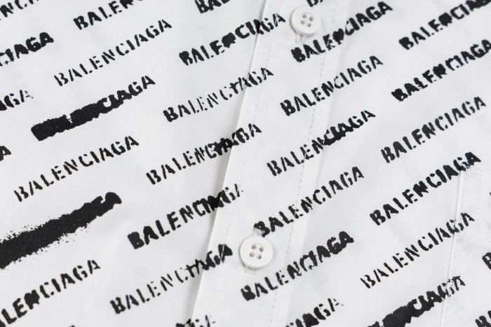 Balenciaga Logo-Print Shirt