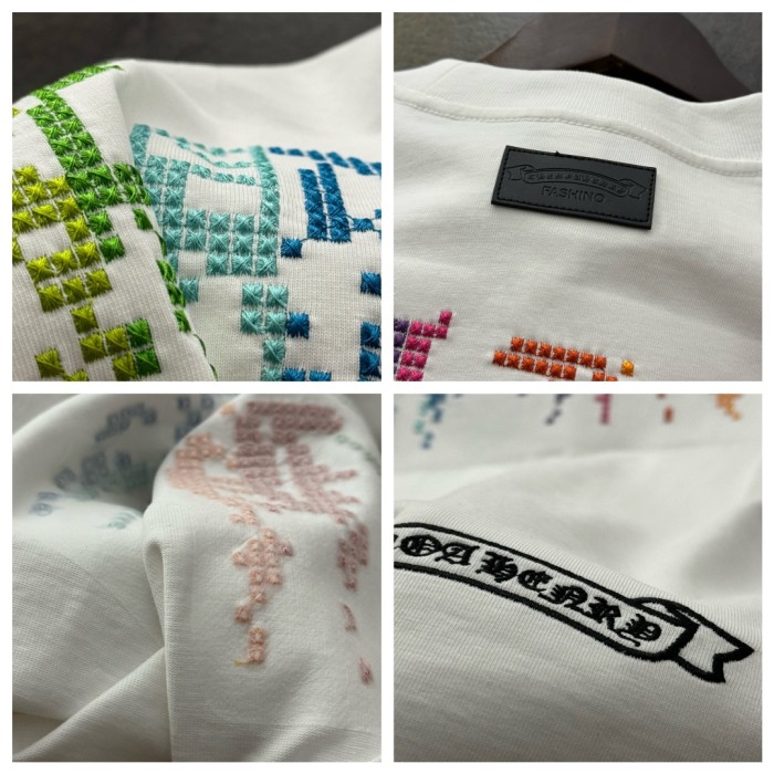 Chrome Hearts Embroidered Short Sleeve T-Shirt