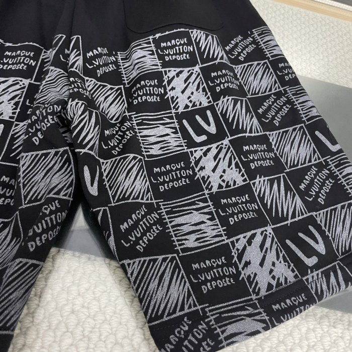 Louis Vuitton Checkerboard Print Shorts
