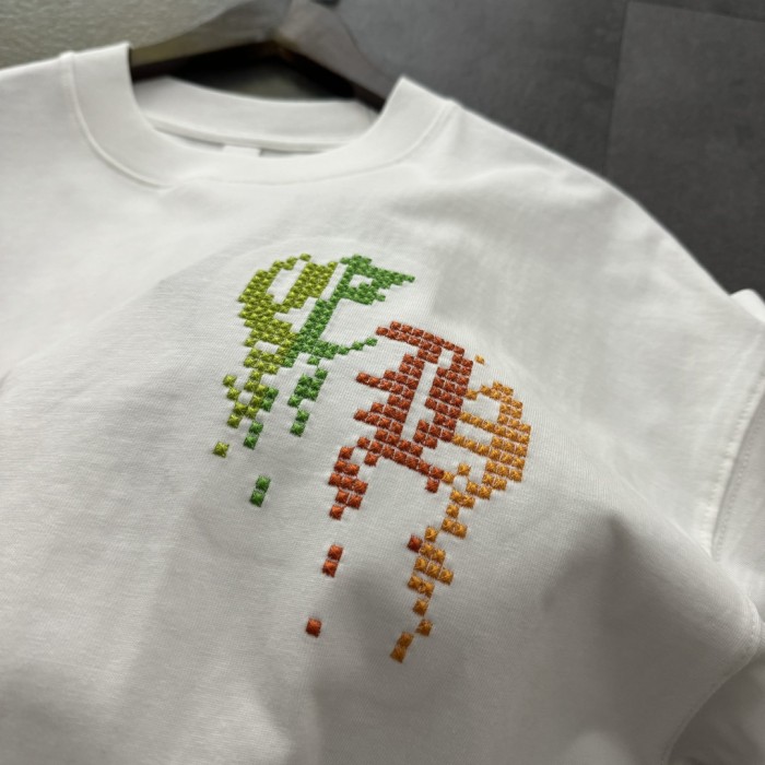 Chrome Hearts Embroidered Short Sleeve T-Shirt