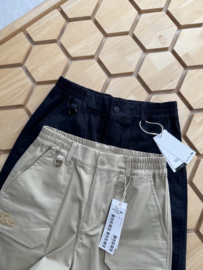 LACOSTE Men's Relaxed Fit Washed Effect Shorts