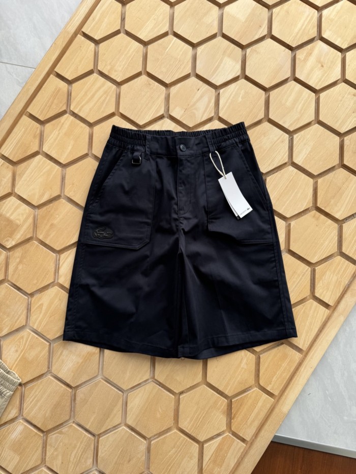 LACOSTE Men's Relaxed Fit Washed Effect Shorts