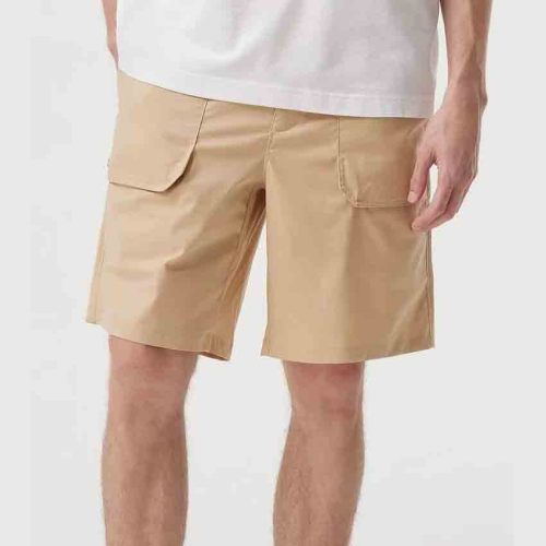 LACOSTE Men's Relaxed Fit Washed Effect Shorts