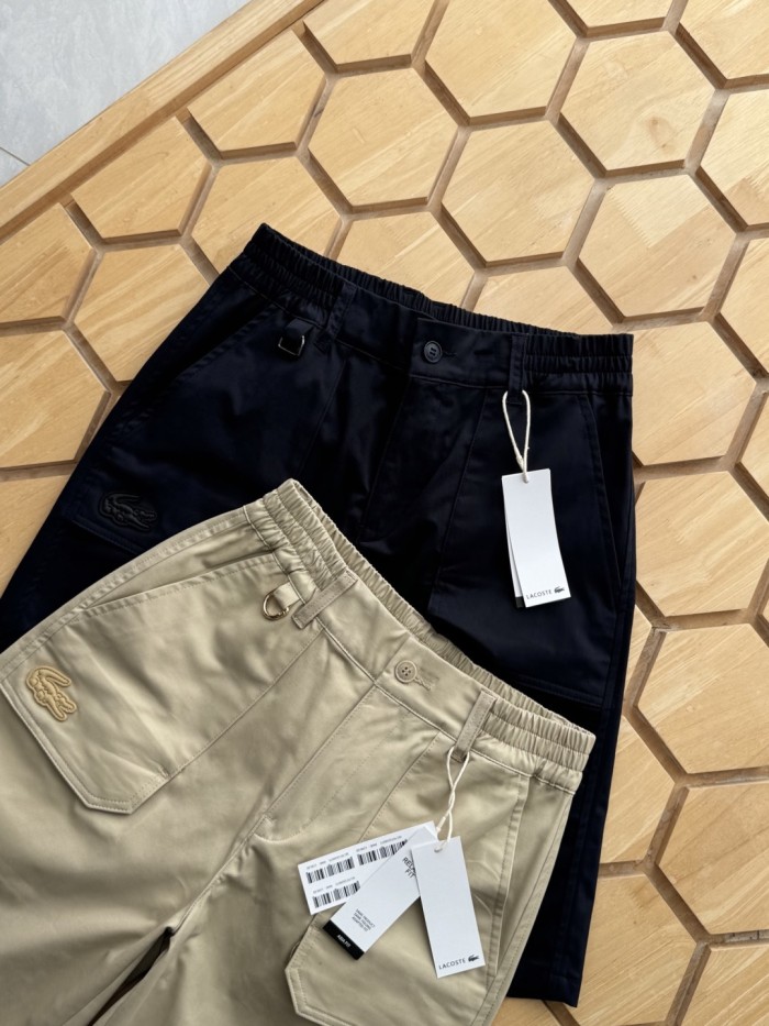 LACOSTE Men's Relaxed Fit Washed Effect Shorts