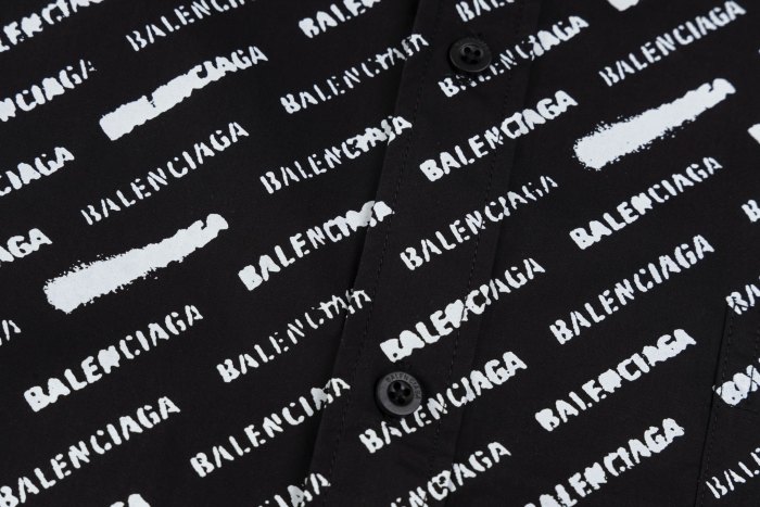 Balenciaga Logo-Print Shirt