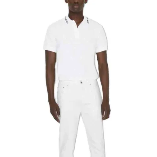 Burberry White Polo Shirt in Cotton Piqué For Men Online