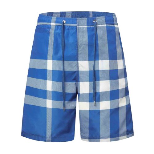 Burberry Blue Exaggerated Check Swim Shorts