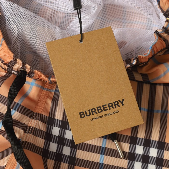 Burberry Check Drawcord Swim Shorts