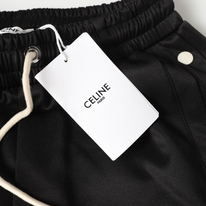 CELINE Embroidered Shorts
